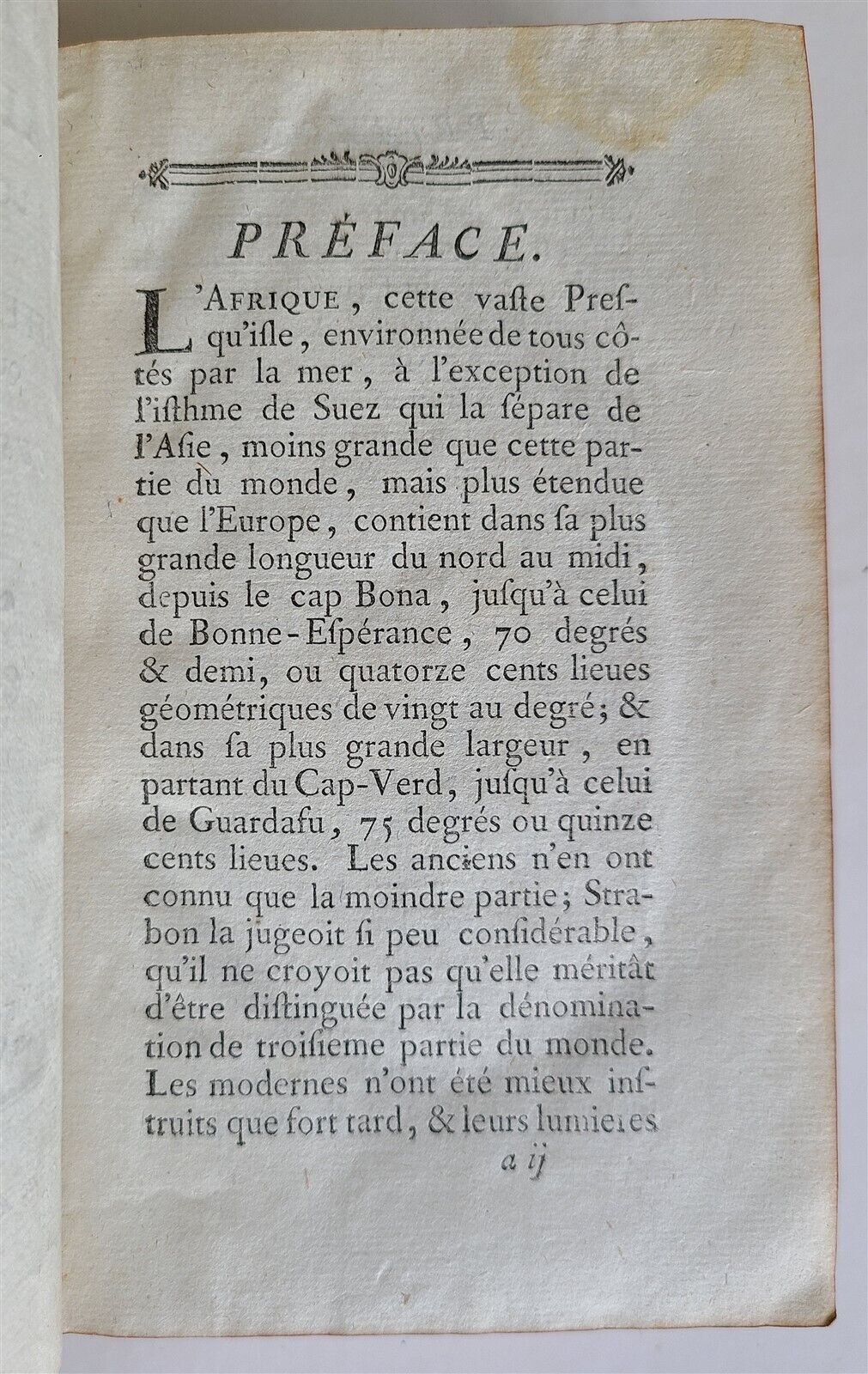 1775 ANECDOTES AFRICAINES antique FRENCH HISTORY of AFRICA