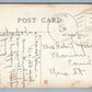 SOUTHINGTON CT SOUTH MAIN STREET 1912 ANTIQUE POSTCARD w/ CORK CANCEL