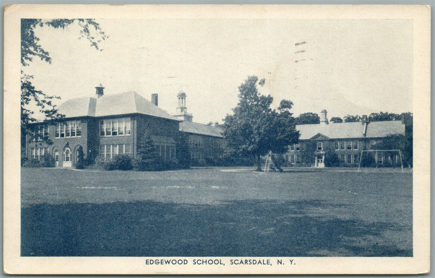 SCARSDALE NY EDGEWOOD SCHOOL ANTIQUE POSTCARD