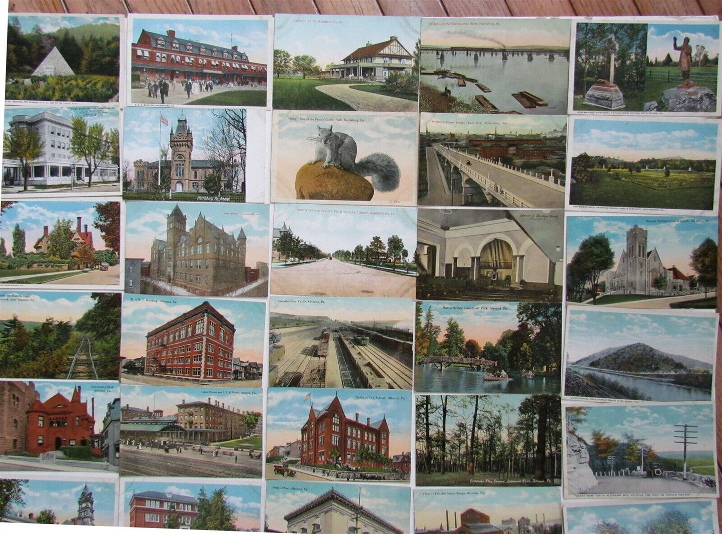 Lot of 130 PENNSYLVANIA ANTIQUE POSTCARDS