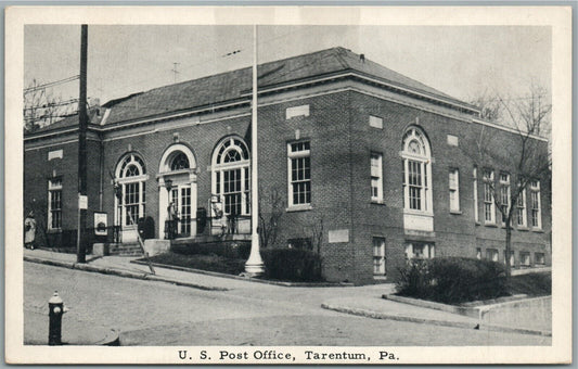 TARENTUM PA POST OFFICE VINTAGE POSTCARD
