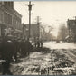BARRE VT 1912 FLOOD STREET SCENE ANTIQUE REAL PHOTO POSTCARD RPPC