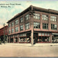 MILTON PA CORNER BROADWAY & FRONT STREET 1911 ANTIQUE POSTCARD