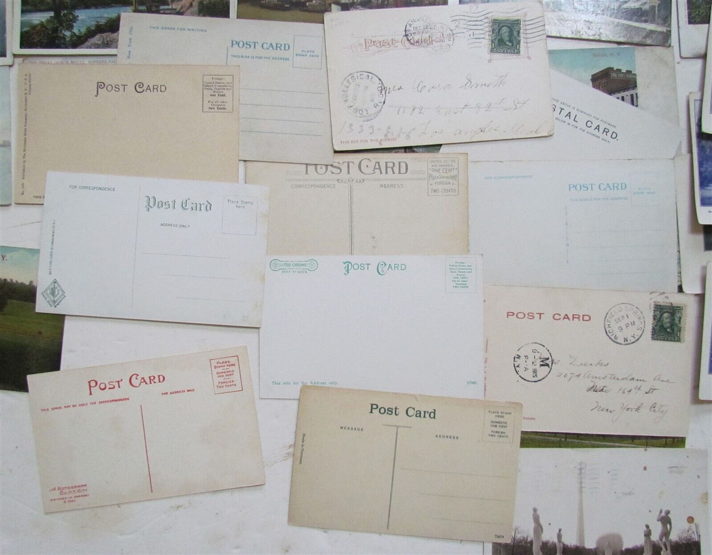 NEW YORK STATE lot of 56 NY ANTIQUE POSTCARDS