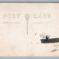 FISHERMAN w/ HUGE FISH FISHING 1910 ANTIQUE REAL PHOTO POSTCARD RPPC