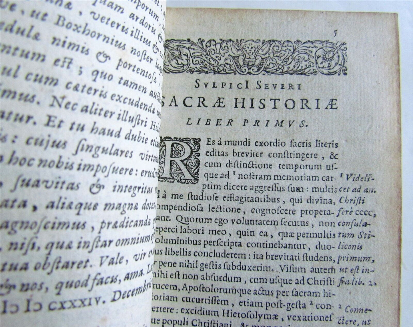 1643 SULPITII SEVERI antique ELZEVIR PRESS