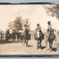 MILES CITY MT RIDING AT HORSE SALE ANTIQUE REAL PHOTO POSTCARD RPPC