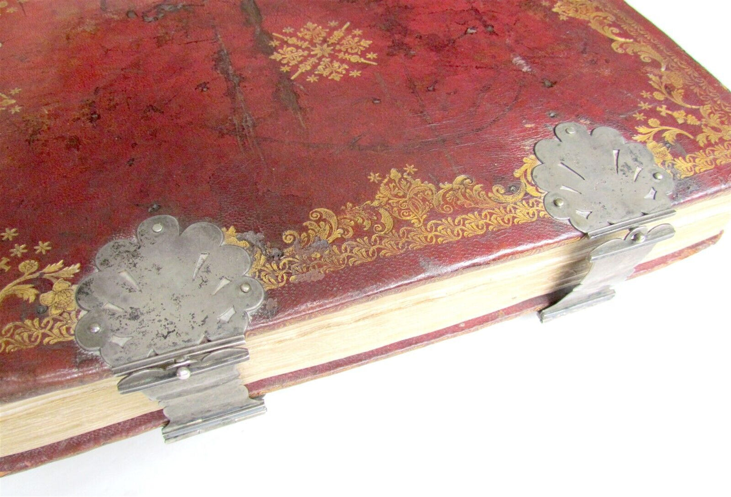 1780 AMAZING BINDING Missale Romanum Senis antique FOLIO w/ CLASPS