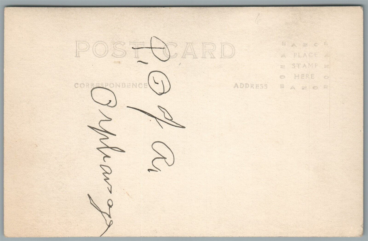 MIFFLINVILE PA P.O. of ORPHANAGE ANTIQUE REAL PHOTO POSTCARD RPPC