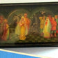 RUSSIAN FEDOSKINO LACQUER BOX TSAR'S WEDDING hand painted VINTAGE paper mache