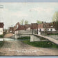 FREDERICK MD CARROLL CREEK & OLD TOWN MILL 1937 VINTAGE POSTCARD