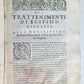 1592 I TRATTENIMENTI DI SCIPION BARGAGLI antique VELLUM BINDING