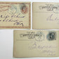 1877 LOT of 3 CINCINNATI OHIO BANKERS ANTIQUE STATEMENT CARDS POSTCARDS