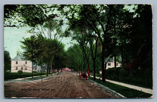 SUMMIT NJ SPRINGFIELD AVENUE ANTIQUE POSTCARD