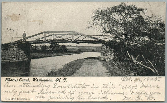 WASHINGTON NJ MORRIS CLUB ANTIQUE POSTCARD