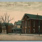 FLORENCE NJ M.E. CHURCH & TOWN HALL ANTIQUE POSTCARD
