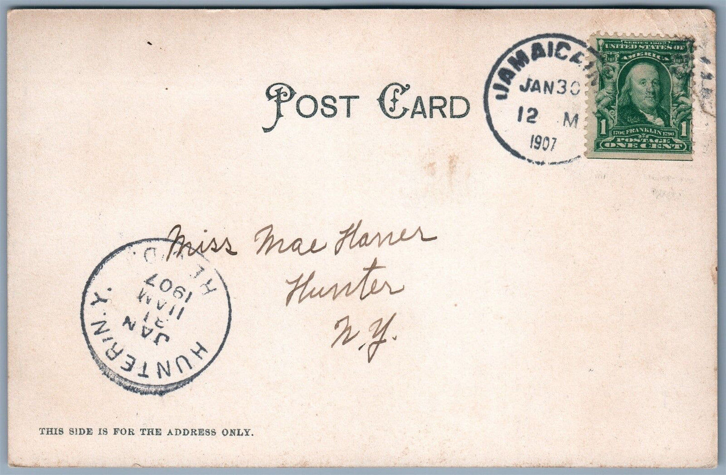 BAYSHORE LONG ISLAND NY GOLF CLUB HOUSE 1907 ANTIQUE POSTCARD