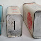 LOT of 3 VINTAGE JEWISH TZEDAKAH donation BOXES JUDAICA made in USA AMERICANA