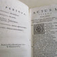 1705 Inter Arcades TYRRHI CREOPOLITAE TRAGOEDIAE J. Carpani VELLUM antique