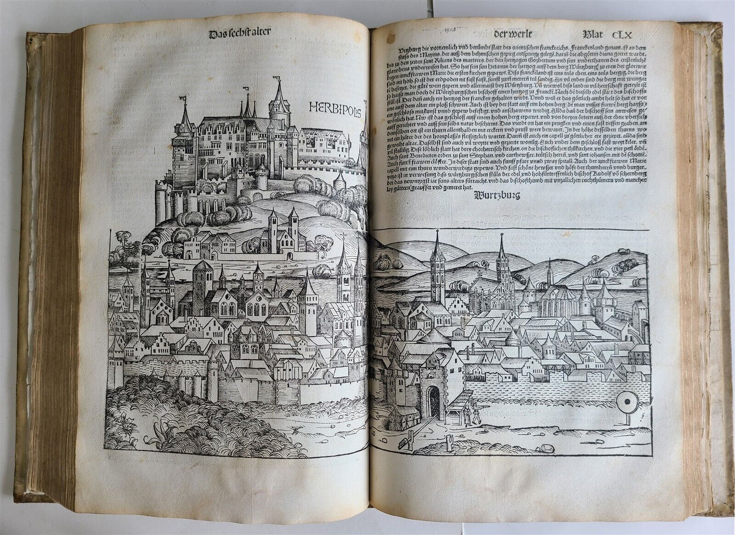 1493 NUREMBERG CHRONICLE antique INCUNABULA Liber chronicarum HARTMANN SCHEDEL