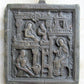 RUSSIAN BRONZE ICON of NATIVITY of VIRGIN ANTIQUE