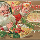 CHRISTMAS SANTA JOLLY SOUL ANTIQUE POSTCARD