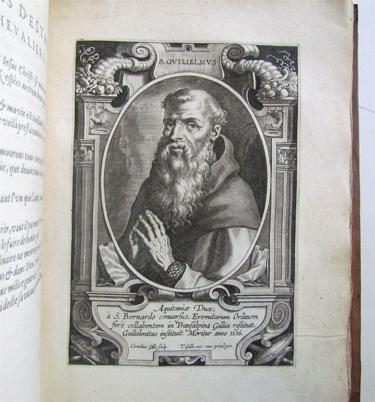 1634 ILLUSTRATED LIVES of MAIN FOUNDERS of RELIGIOUS ORDERS ANTIQUE 39 ENGR.