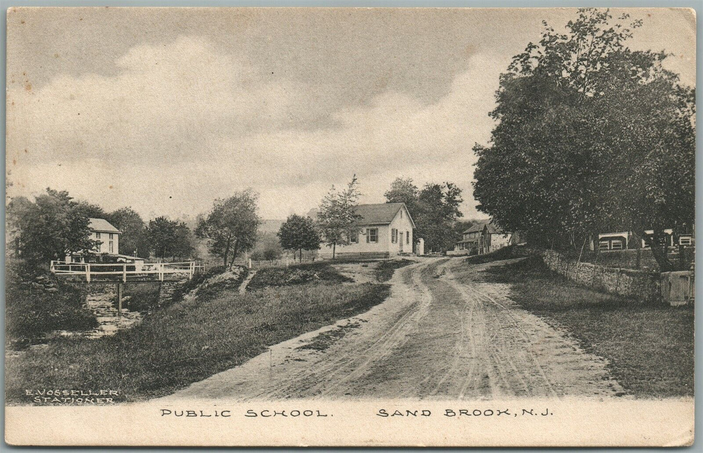 SAND BROOK NJ PUBLIC SCHOOL ANTIQUE POSTCARD