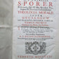 1731 VELLUM BINDING FOLIO PATRITII SPORER THELOLOGIA ANTIQUE