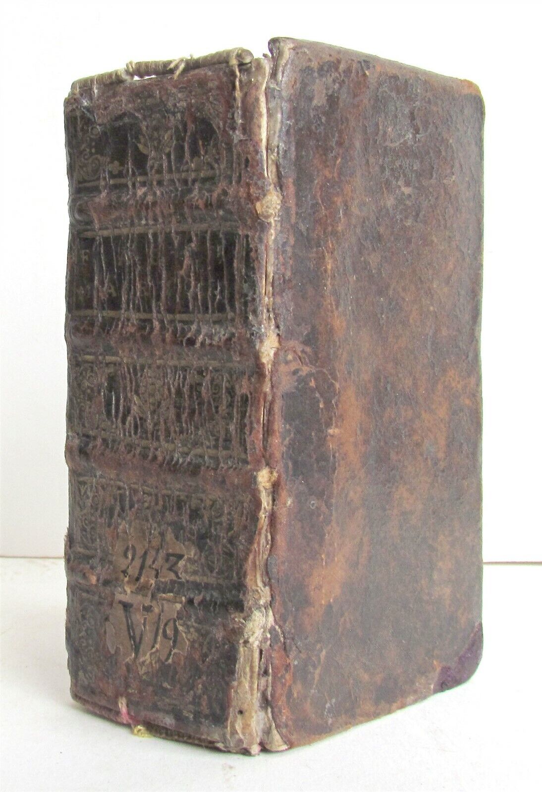 1663 FASTI MARIANI ILLUSTRATED 17th CENTURY PRAYER BOOK antique