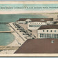 PENSACOLA FL U.S.N. AERONAUTIC STATION SEAPLANES ANTIQUE POSTCARD