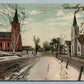 SHELTON CT ME & RC CHURCHES ANTIQUE POSTCARD