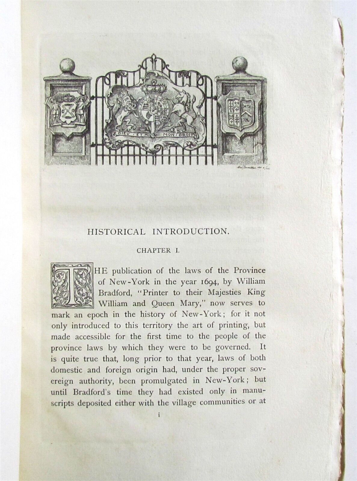 1894 FACSIMILE of LAWS & ACTS of GENERAL ASSEMBLY of NEW YORK antique VELLUM