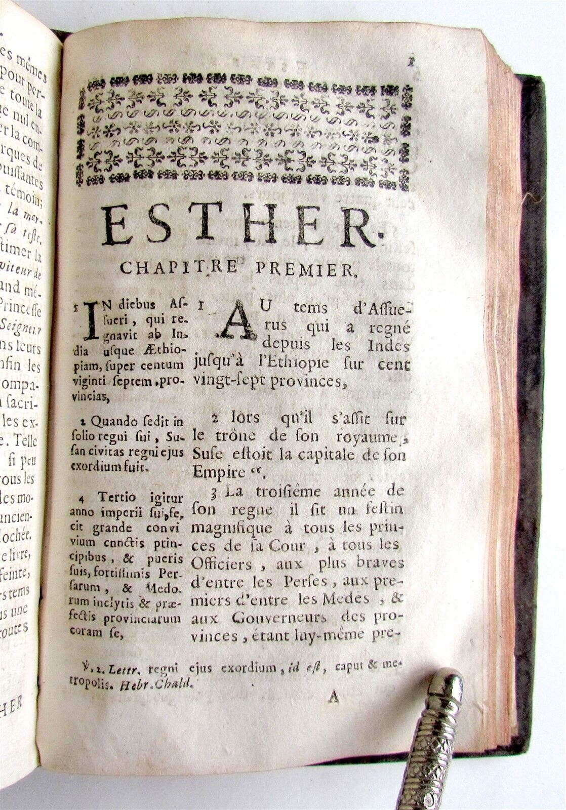 1594 BIBLE in FRENCH antique Tobie Judith et Esther PART OF OLD TESTAMENT