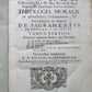 1731 VELLUM BINDING FOLIO PATRITII SPORER THELOLOGIA ANTIQUE