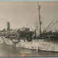 MILITARY SHIP USS MADAWASKA VINTAGE REAL PHOTO POSTCARD RPPC