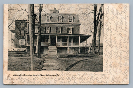 KENNET SQUARE PA FRIEND'S BOARDING HOME ANTIQUE POSTCARD