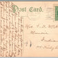 SAYRE PA KEYSTONE AVENUE 1909 ANTIQUE POSTCARD