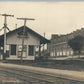 PENNSBORO PA RAILROAD STATION RAILWAY DEPOT ANTIQUE REAL PHOTO POSTCARD RPPC