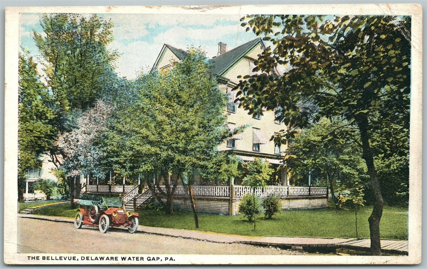 DELAWARE WATER GAP PA BELLEVUE ANTIQUE POSTCARD