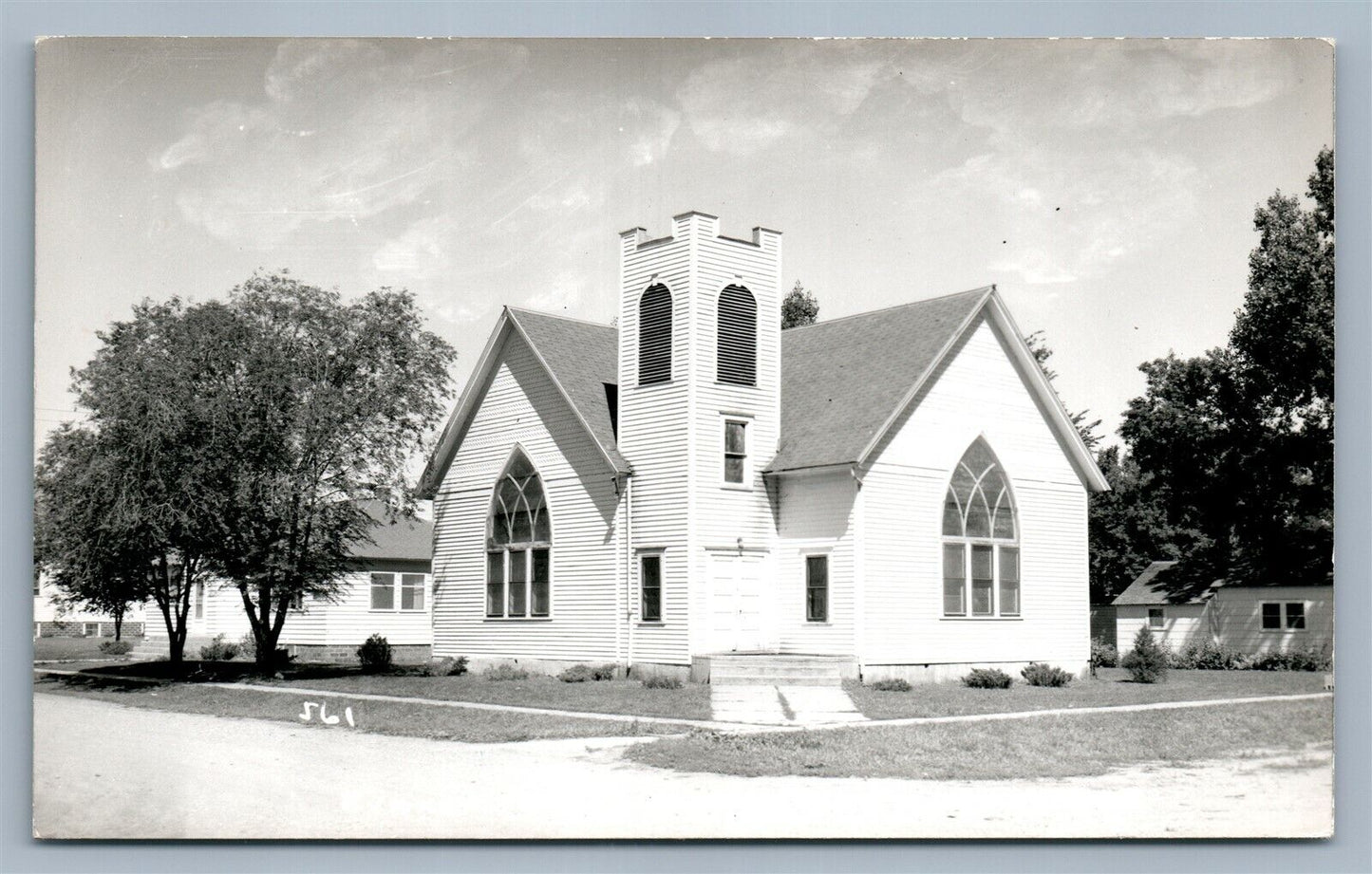 REVILLO SD EVANGELICAN CHURCH VINTAGE REAL PHOTO POSTCARD RPPC