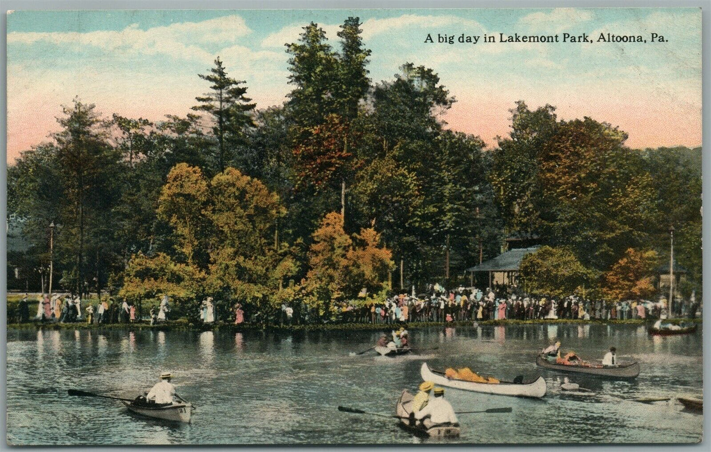 ALTOONA PA LAKEMONT PARK ANTIQUE POSTCARD
