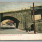 ELIZABETH NJ PENN RAILROAD CROSSING ANTIQUE POSTCARD