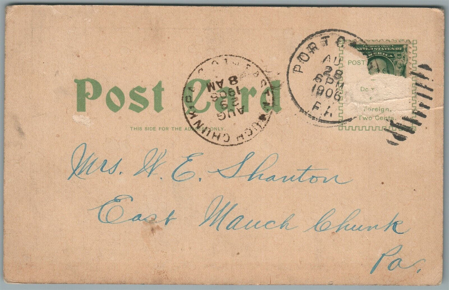 POTTSVILLE PA LAKE & BOAT HOUSES ANTIQUE POSTCARD