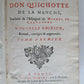 1713 DON QUICHOTTE DE LA MANCHE by CERVANTES 6 VOLUMES antique ILLUSTRATED