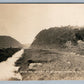VALLEY VIEW FROM SPRAKERS NY ANTIQUE REAL PHOTO POSTCARD RPPC RAILROAD
