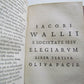 1657 PLANTIN PRESS POETRY by Jacobus Wallius ANTIQUE VELLUM BOUND 17th CENTURY