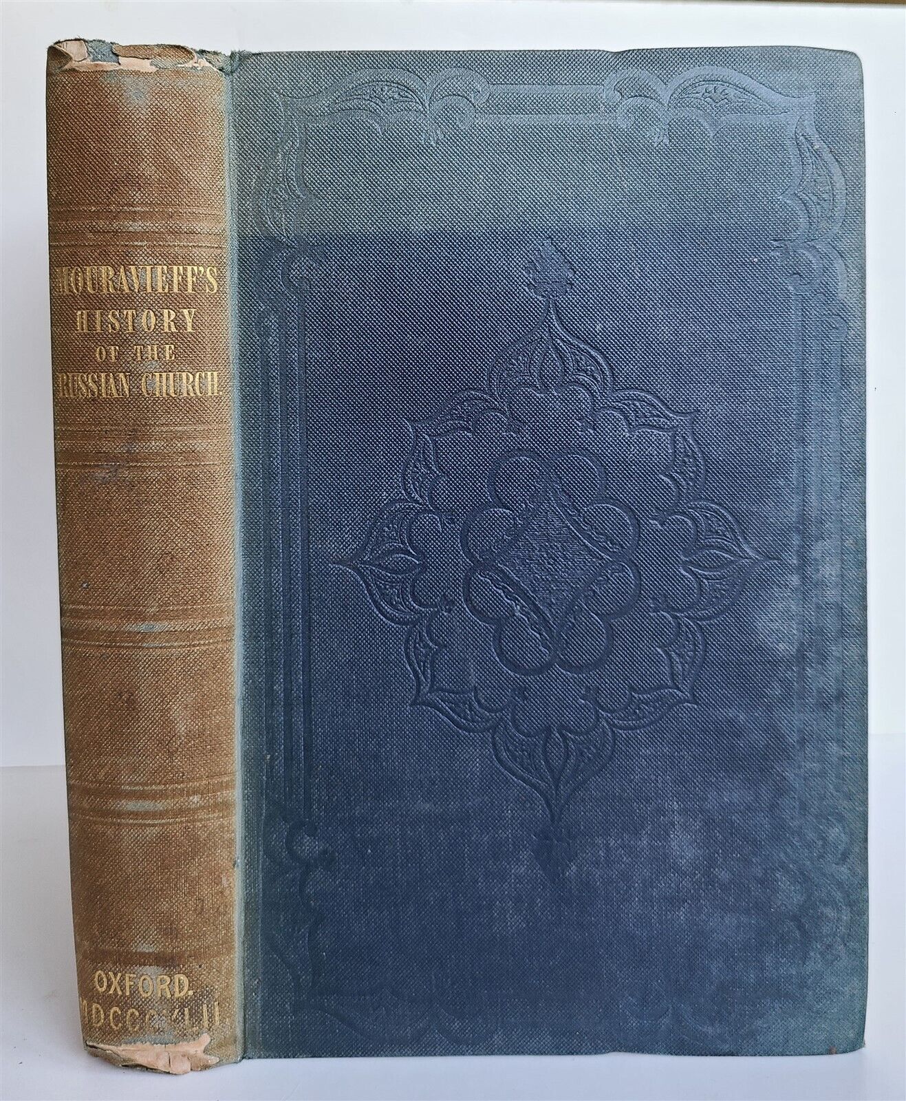 1842 HISTORY of CHURCH of RUSSIA by A. MOURAVIEFF antique