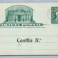 SANTYAGO CHILE GOVERNMENT POSTAL ADVERTISEMENT ANTIQUE POSTCARD