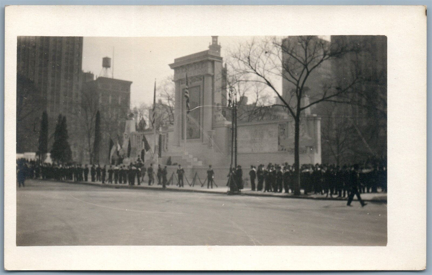 NEW YORK NY WWI VICTORY DAY ANTIQUE REAL PHOTO POSTCARD RPPC